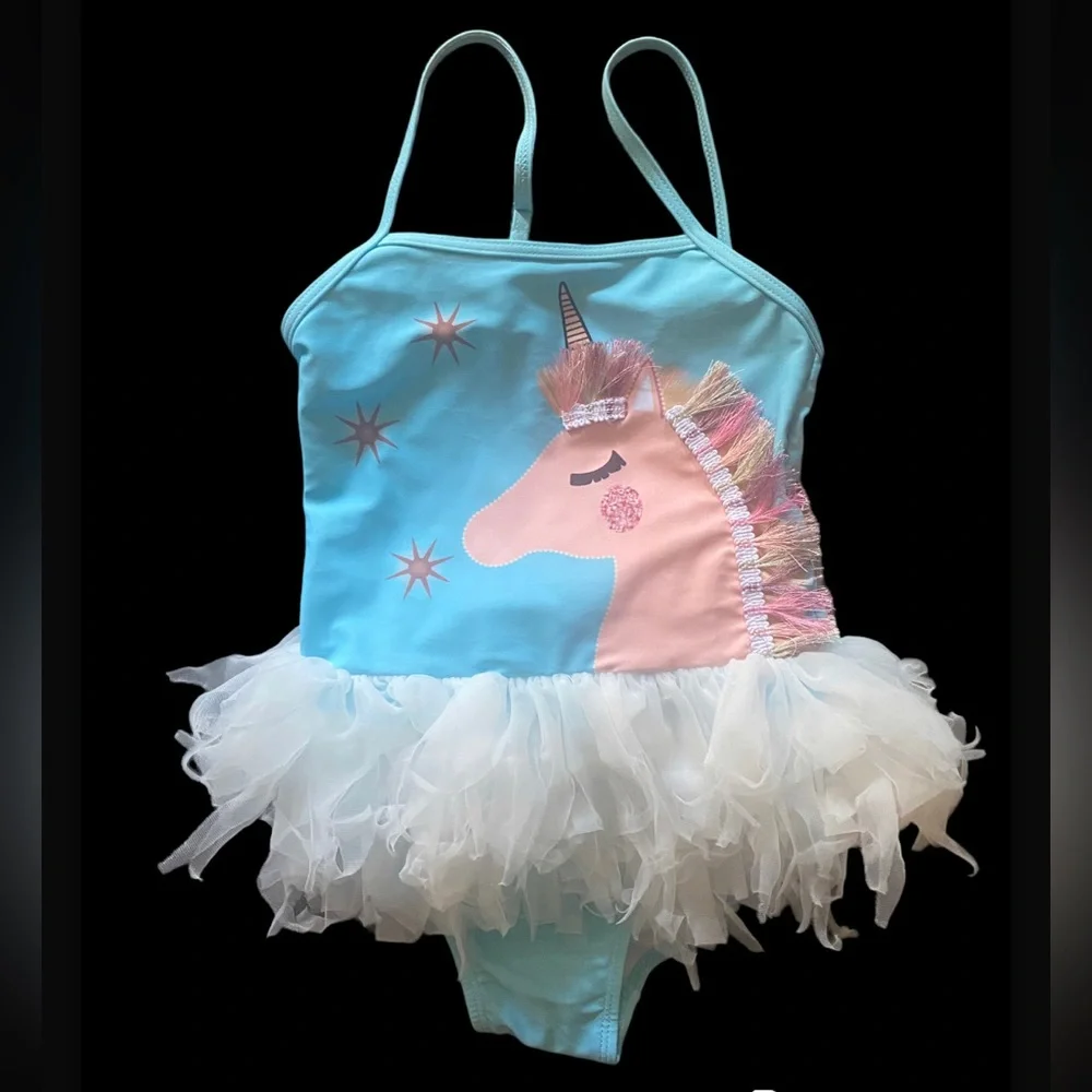 Girls unicorn tutu bathing suit new without tags size XXL - Picture 1 of 3